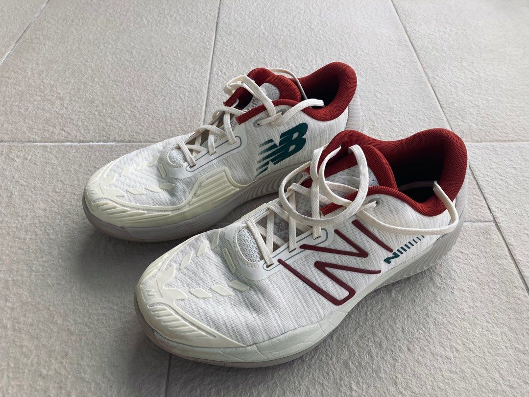 Mens all white new balance best sale