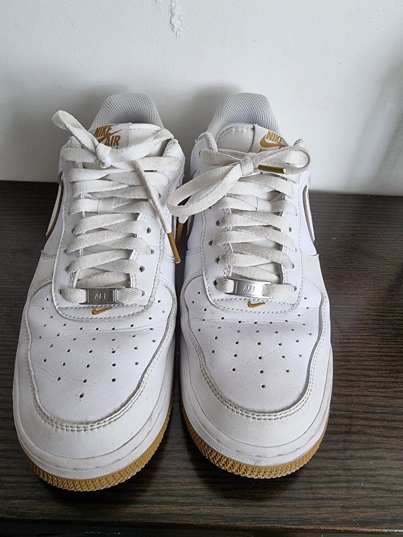 Af1 82 white new arrivals and gold