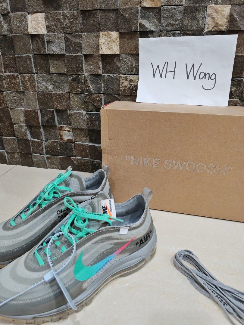 Nike air max 97 off white menta sale on feet