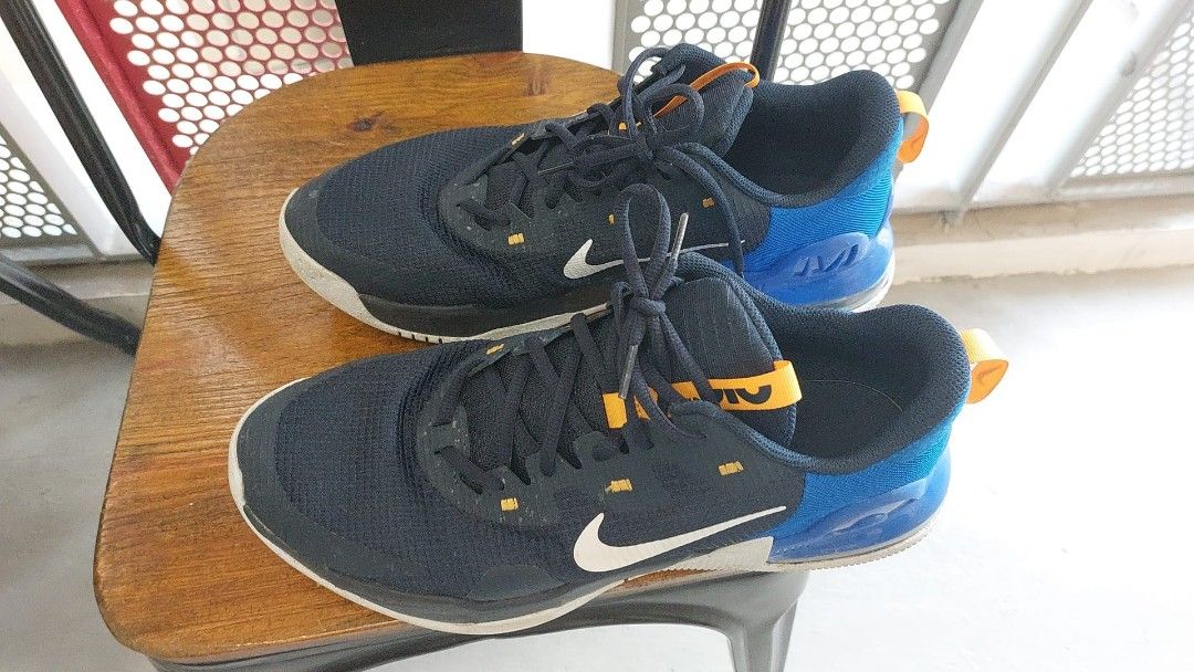 NIKE AIR MAX ALPHA TRAINER 5 MENS ATHLETIC SHOES NAVY BLUE YELLOW
