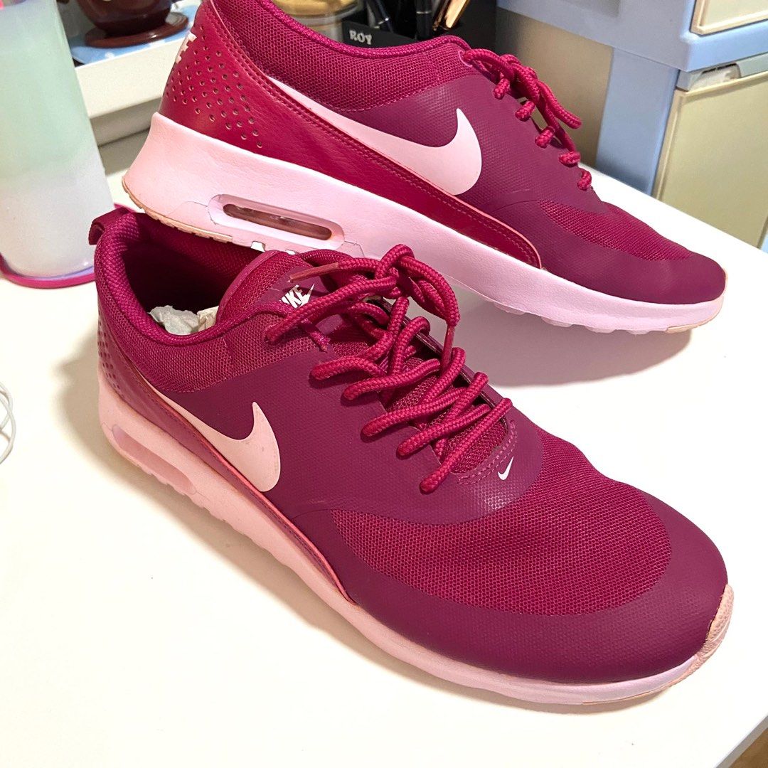NIKE Air Max Shoes Thea Fuschia Pink Women s Fashion Footwear Sneakers on Carousell