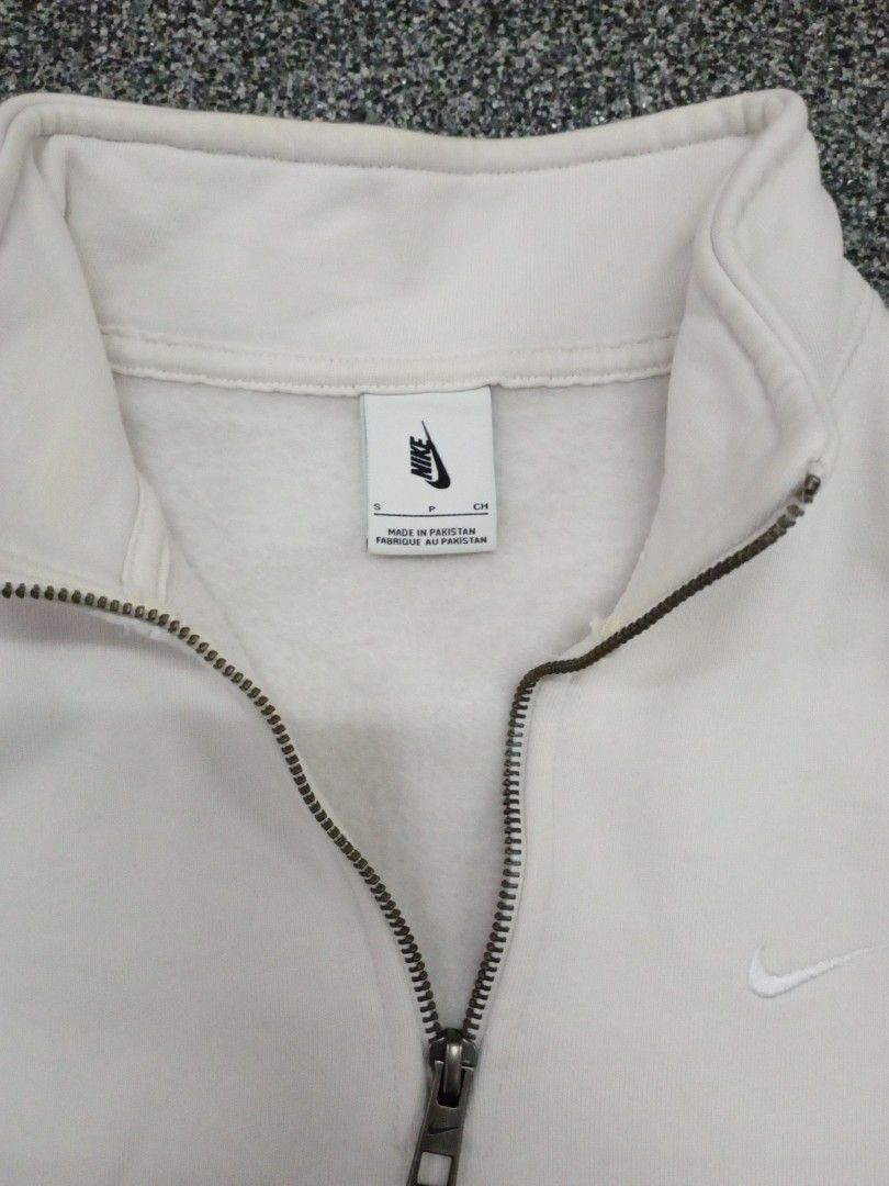 White nike quarter zip on sale