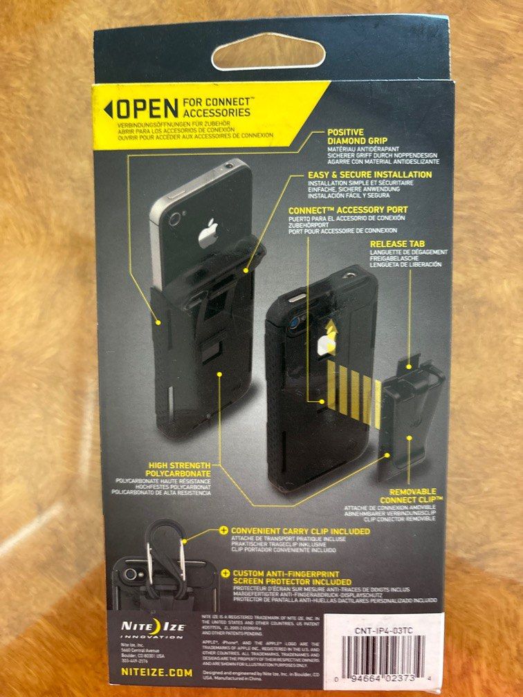 Nite Ize Iphone 4/4S case (Category: Cases & Sleeves) located in Manila. Submitted by jc_jc_jc (Listing ID 1287696079, Image 2). Description: Pls read Selling As-Is Where-Is Condition Matagal na naka stuck Medyo may dikit na ang case.