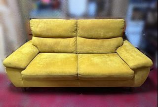 Nitori 2 Seater Sofa / Love seat -Mustard yellow