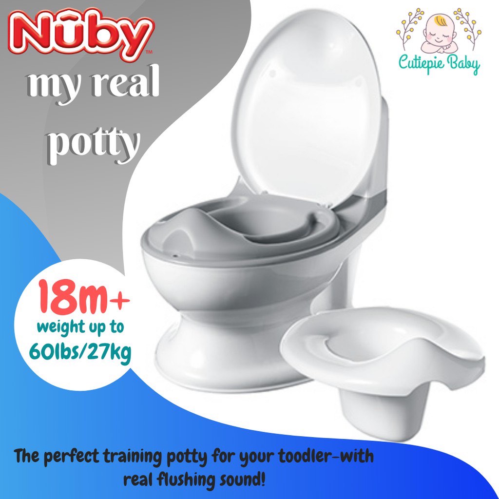 Nuby NV07001A Dr.Talbots - My Real Potty - Peuterpotje met doorspoelgeluid, oefentoilet voor