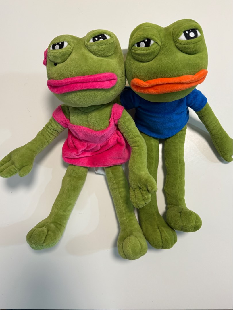 Pepe 悲傷蛙/ 青蛙/ 毛公仔/ BB用品/ 小朋友禮物, 興趣及遊戲, 玩具& 遊戲類- Carousell