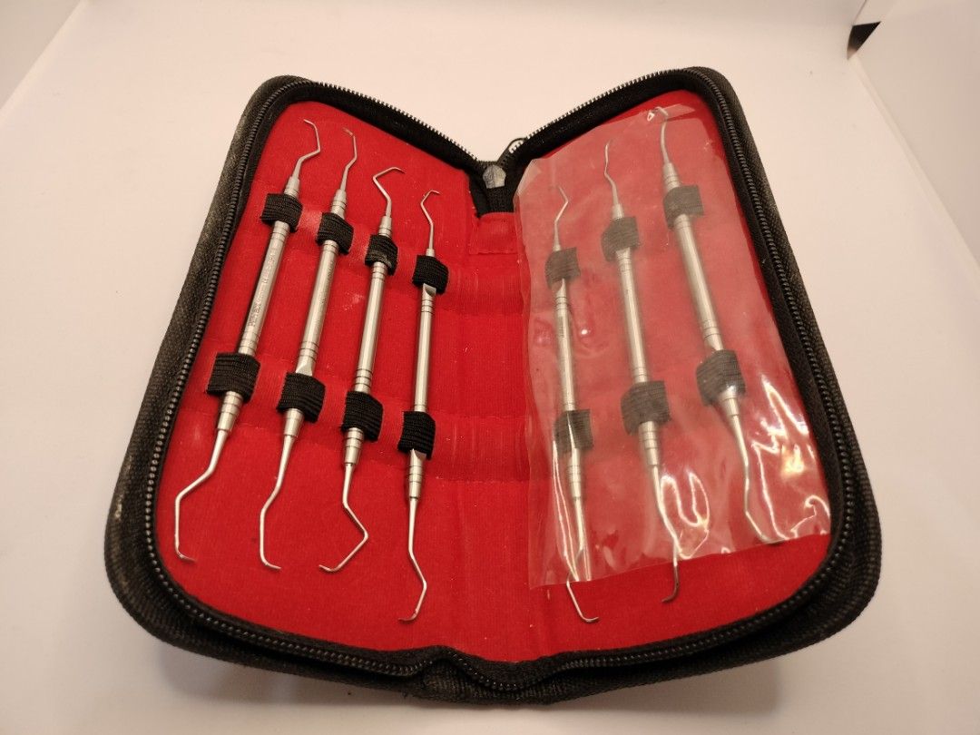 Pisau Periodontal Kirkland Orban Pocket Marker dan Gracey Currette bekas, Antik, Lainnya di