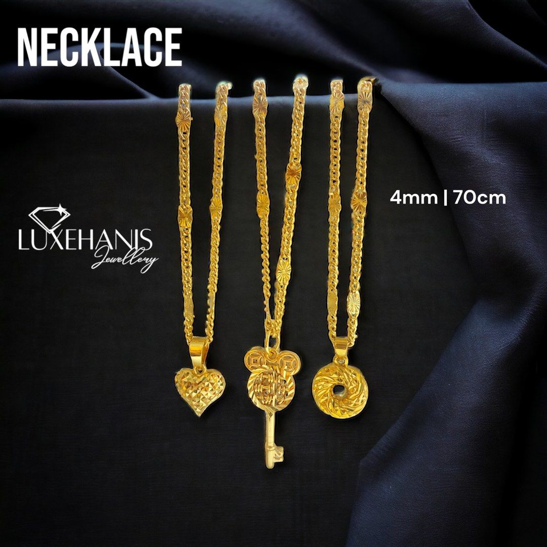 Gold plated necklaces hot sale