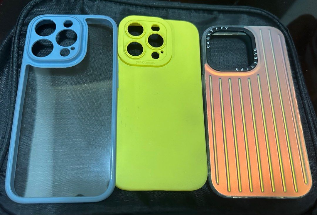 3pcs iphone 14 Pro Casing (PRELOVED) (Category: Cases & Sleeves) located in Pasig City. Submitted by ShopG (Listing ID 1287706046, Image 1). Description: .