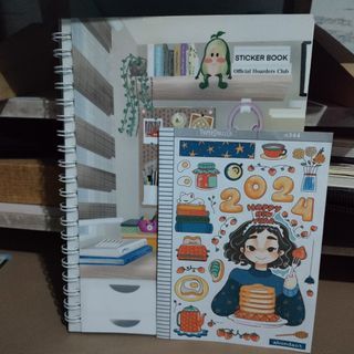Reusable Sticker Book / Album double sided 20 sheets A5 size with FREE 2024 sticker sheet