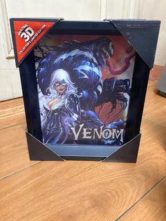 Pyramid Original Marvel - Venom / Black Cat 3D Lenticular Framed Poster 23.5 x 28.5cm BRAND NEW
