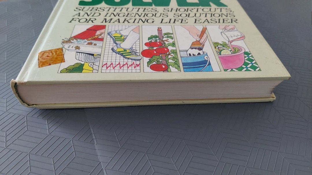 Reader's Digest Practical Problem Solver (Category: Storybooks) located in Singapore. Submitted by Undertak3r (Listing ID 1287751088, Image 3). Description: 📚 Reader's Digest: Practical Problem Solver ISBN 0-89577-346-5 📚 The book is old with a few minor dents and discolouration but in good condition. Kept in a closed-door bookcase for years..