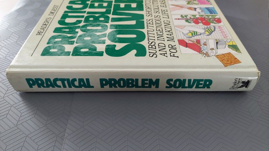 Reader's Digest Practical Problem Solver (Category: Storybooks) located in Singapore. Submitted by Undertak3r (Listing ID 1287751088, Image 6). Description: 📚 Reader's Digest: Practical Problem Solver ISBN 0-89577-346-5 📚 The book is old with a few minor dents and discolouration but in good condition. Kept in a closed-door bookcase for years..