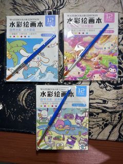 Sanrio Coloring Book with Watercolor