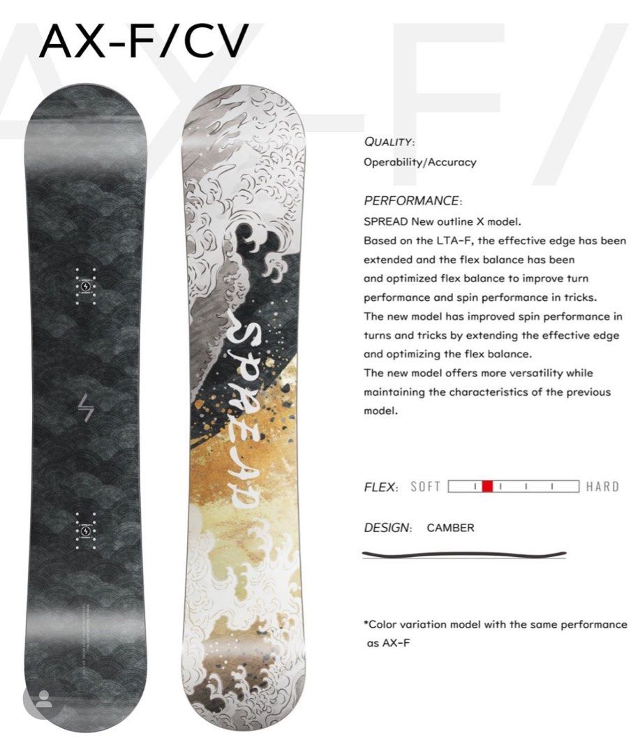 Spread AX-F/CV Snowboard 150, Sports Equipment, Other Sports