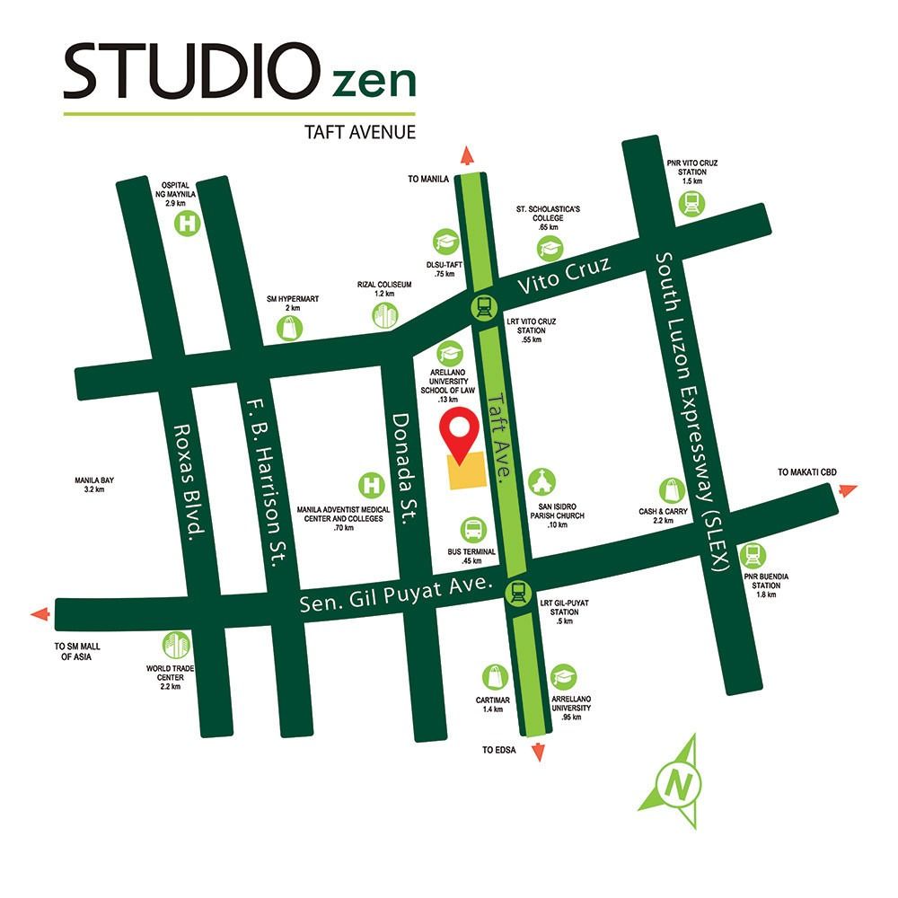 Studio Zen Condominium for Rent Max 4 Person Near DLSU Taft, Property