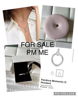 Super Sale Authentic Pandora necklace pendant ring jewelry box