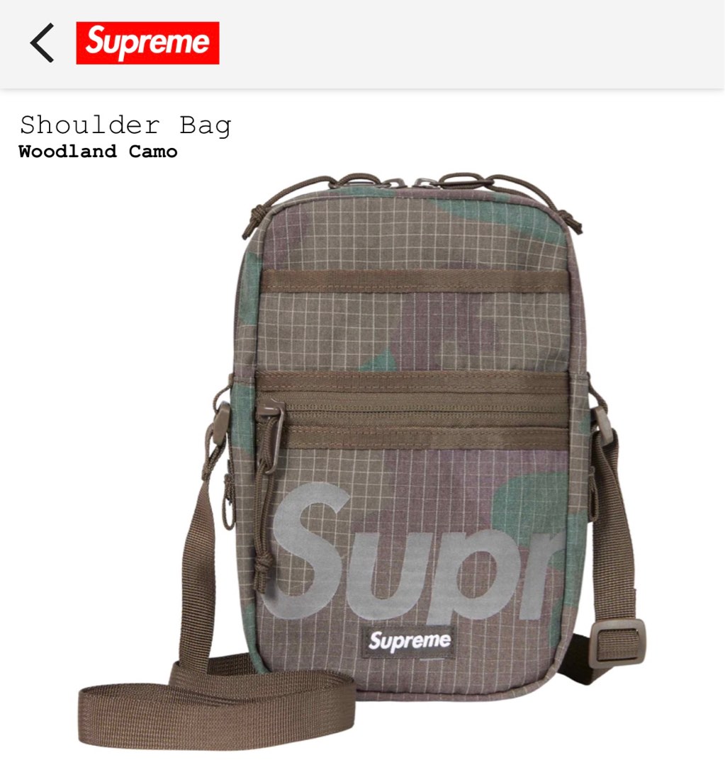 Supreme 3M Shoulder Bag (Woodland Camo) 2024ss spring summer, 名牌