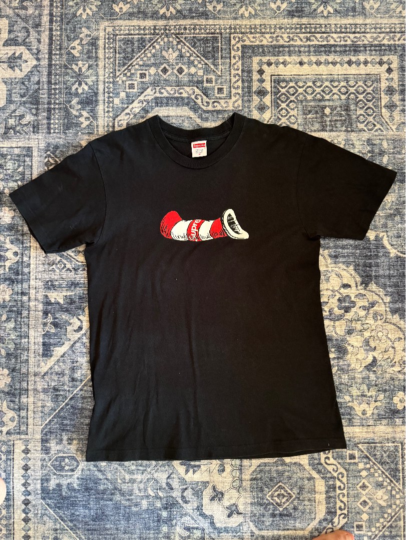 Supreme cat in the hat discount tee black