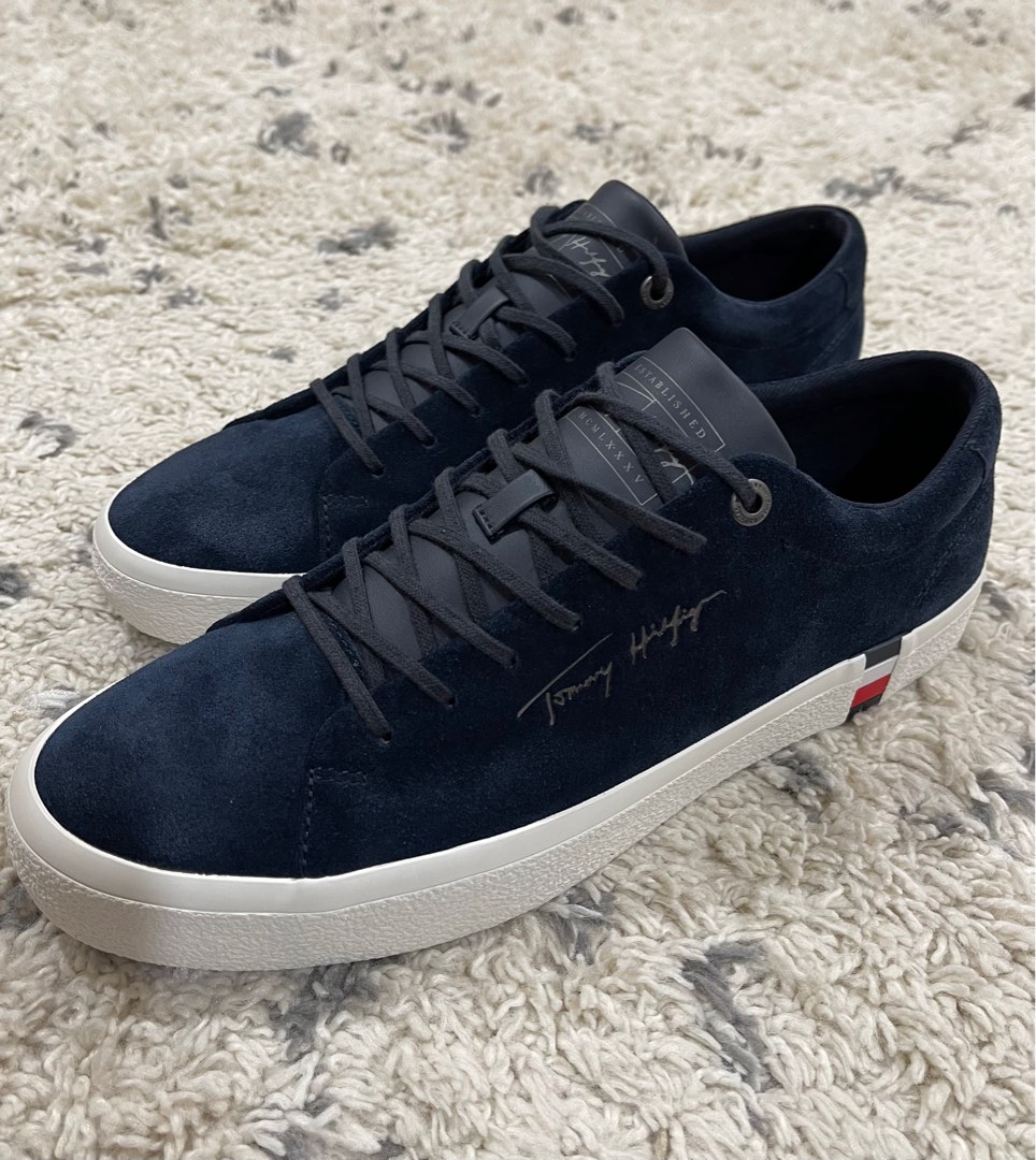 TOMMY HILFIGER Corporate Modern Suede Vulc Men s Fashion