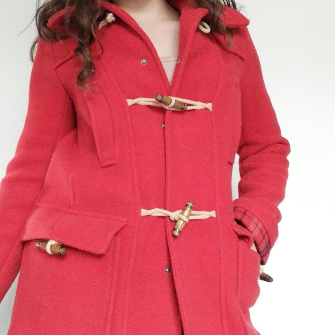 Topshop Red Duffle Winter Coat Women s Fashion Coats Jackets
