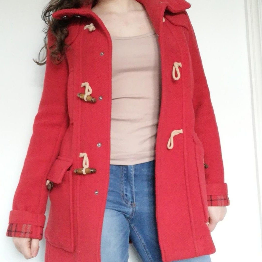 Red wool hotsell duffle coat