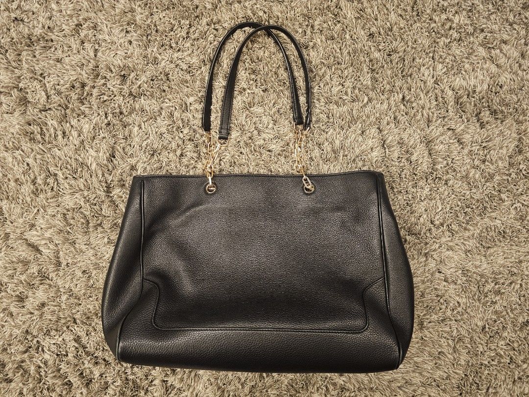 Tory Burch Tote shoulder Bag Marsden Pebbled Leather Tote