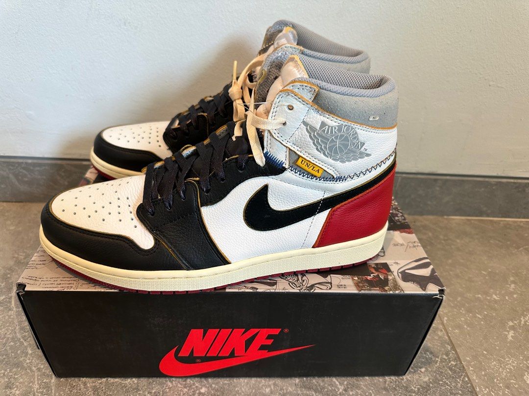 Union LA x Air Jordan 1 Retro High 'Black Toe' , Men's Fashion, Footwear,  Sneakers on Carousell