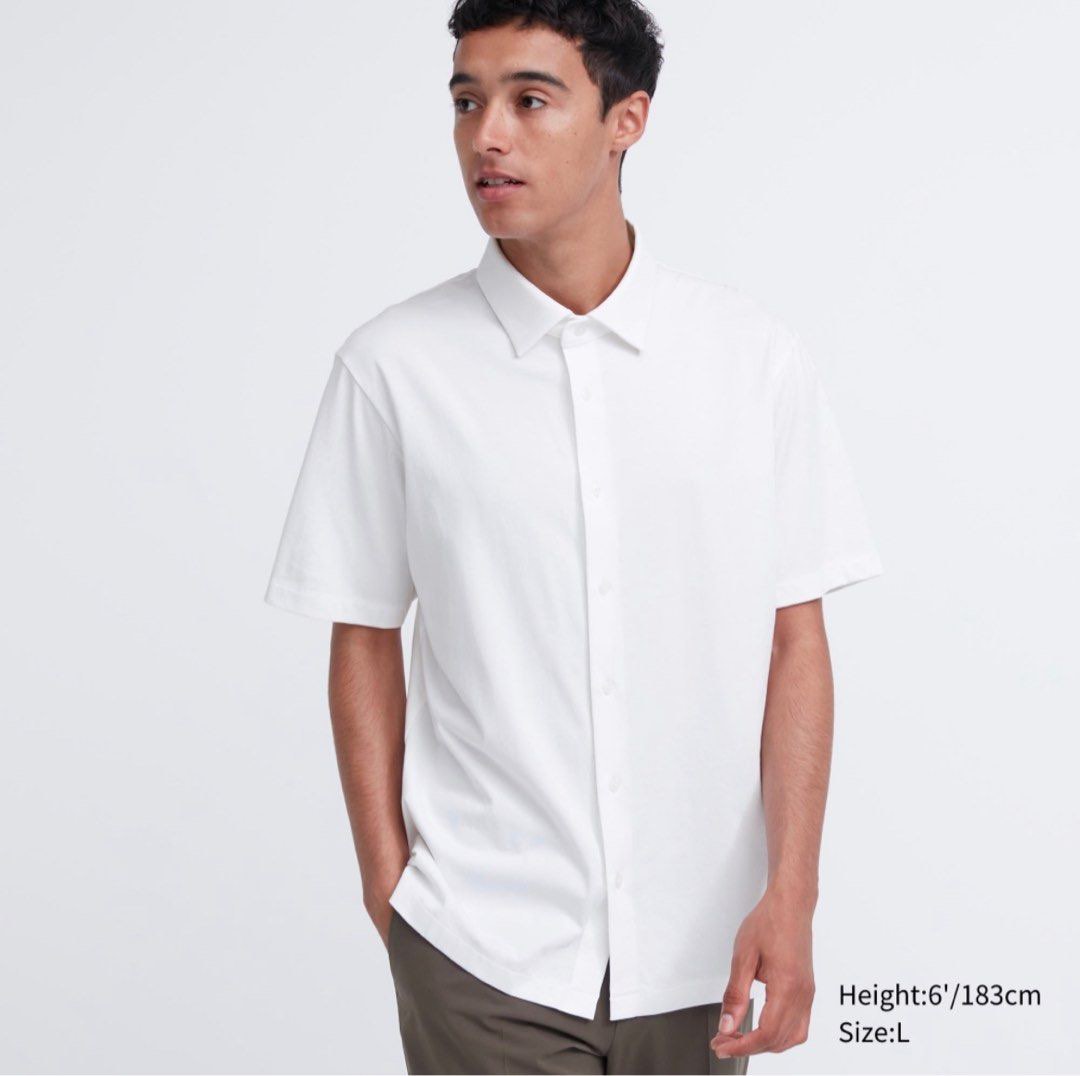 Uniqlo white polo online shirt