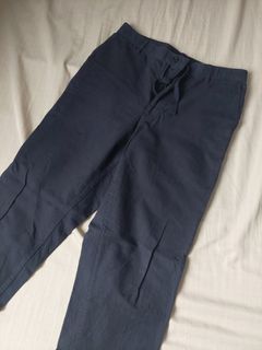 Uniqlo Men’s Linen-Blend Relaxed Pants | Navy