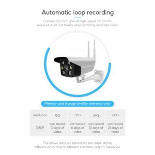V380 K6 HD 1080P IP CCTV Camera Wifi Wireless / Wired Connected Outdoor Waterproof CCTV Night Vision