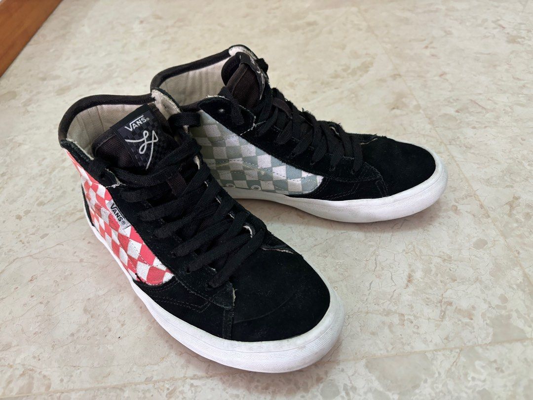 Vans The Lizzie Black Pink Blue Women s Fashion Footwear