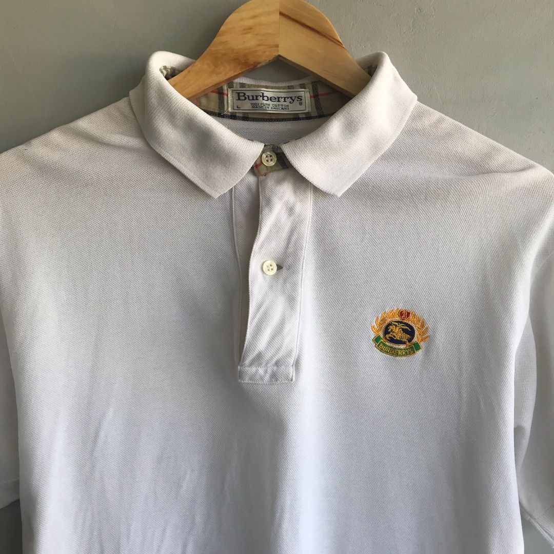 Vintage burberry polo shirt top