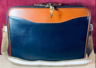 Vintage Lombard St Club Midnight Blue Travel or Office Hardcase Briefcase Bag