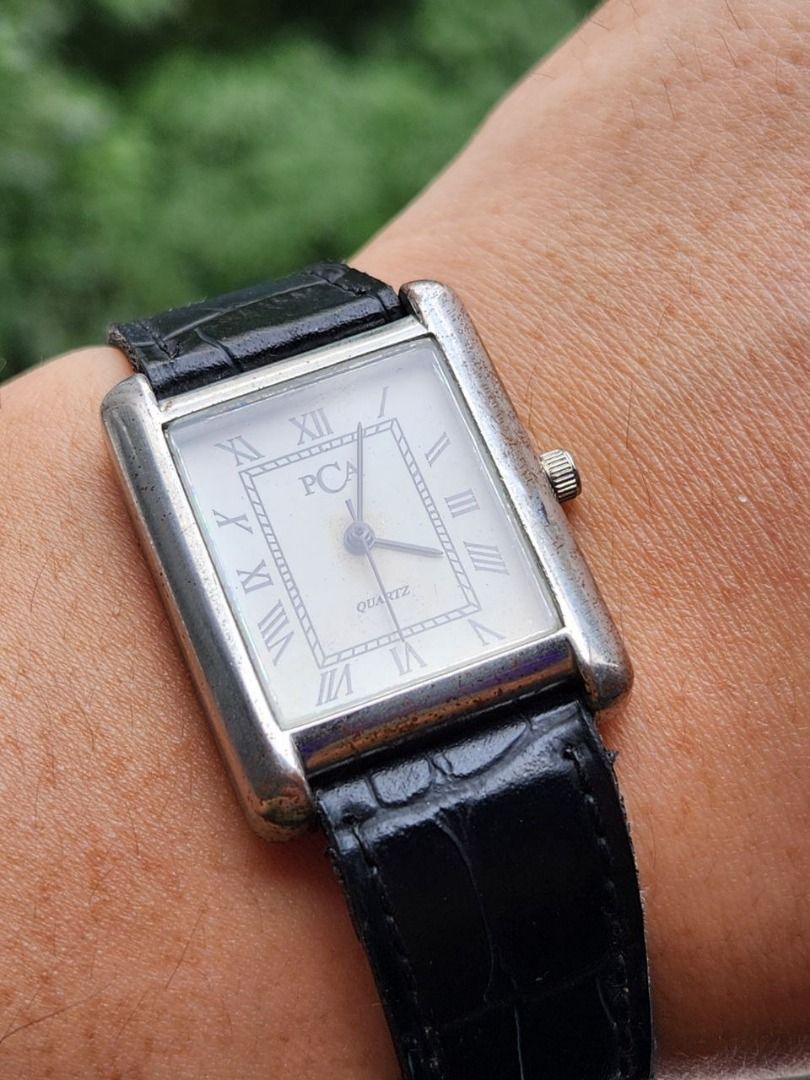 SOLD Vintage PCA Tank Style Wrist Watch Quartz Men s Fashion