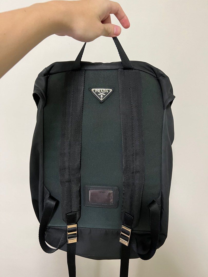 Vintage Prada V135 Tessuto Nylon Backpack, Luxury, Bags Wallets
