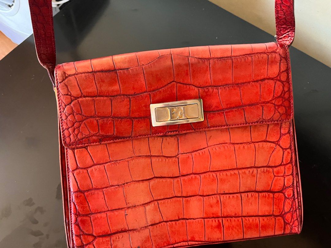 Vintage Red Escada Bag