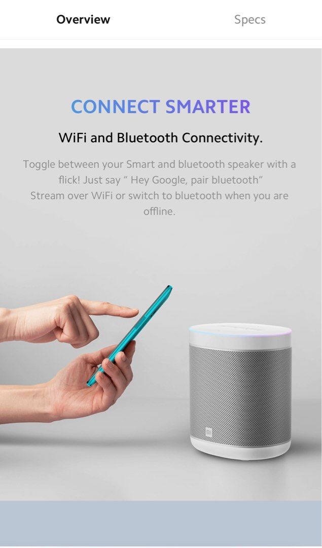 Xiaomi Mi Smart Speaker with Google Assistant Audio Soundbars