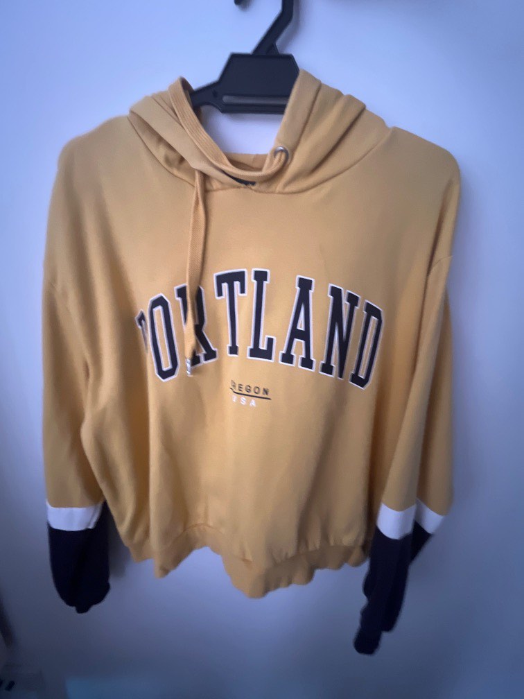 Yellow hoodie cotton on sales