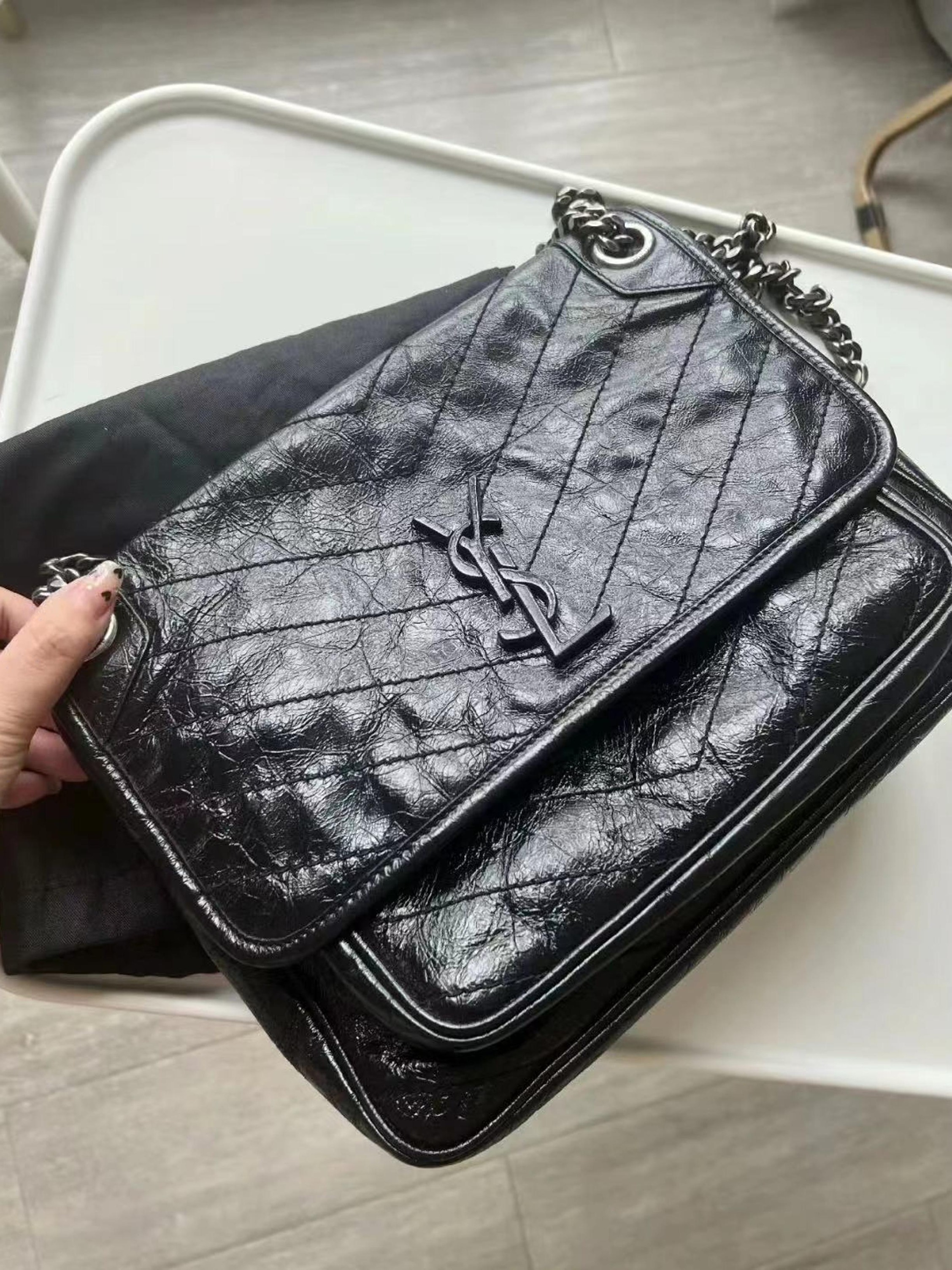 Ysl niki bag medium size best sale