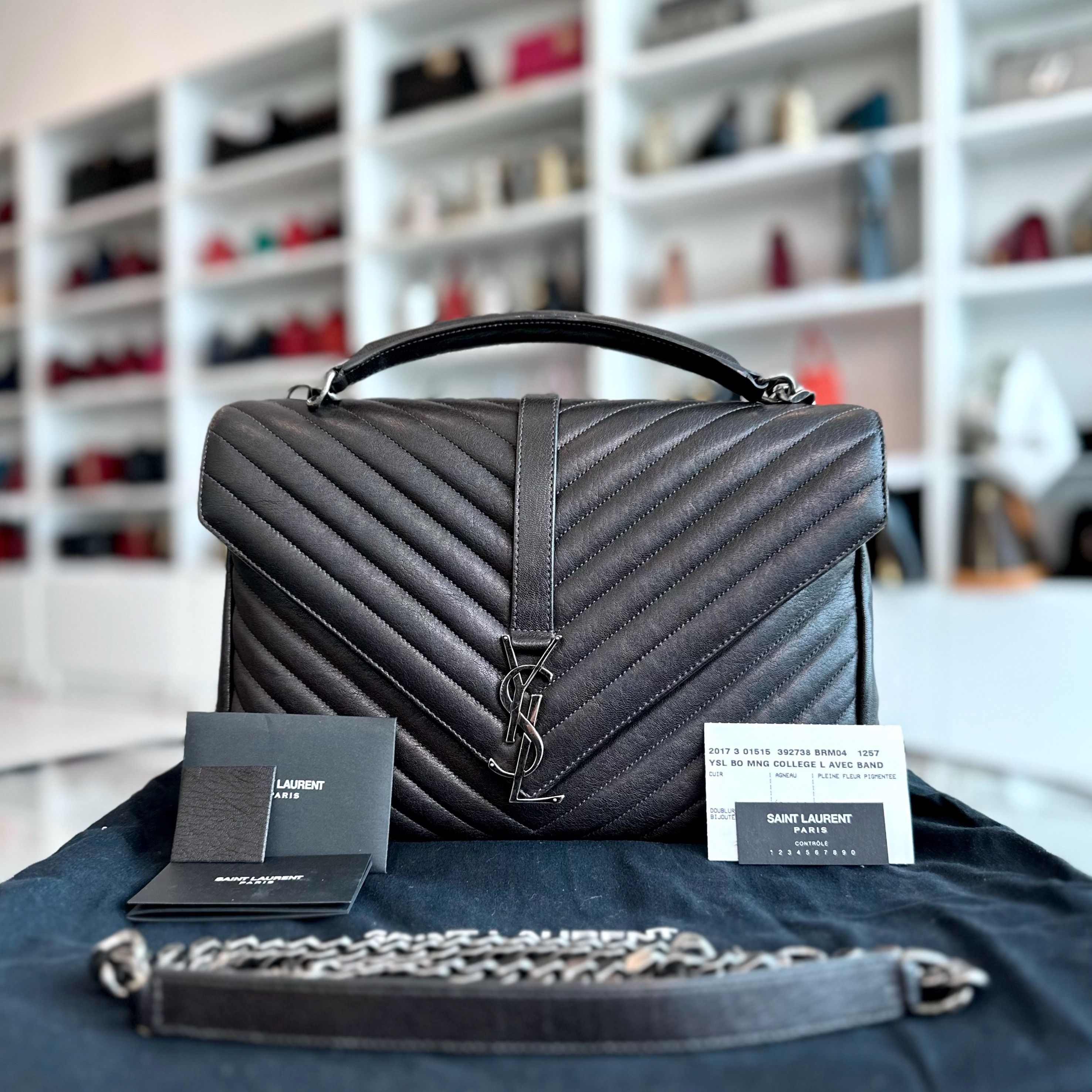 Saint laurent small college bag online
