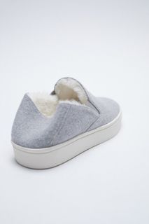 ZARA | Fuzzy Loafers Shoes Eur38