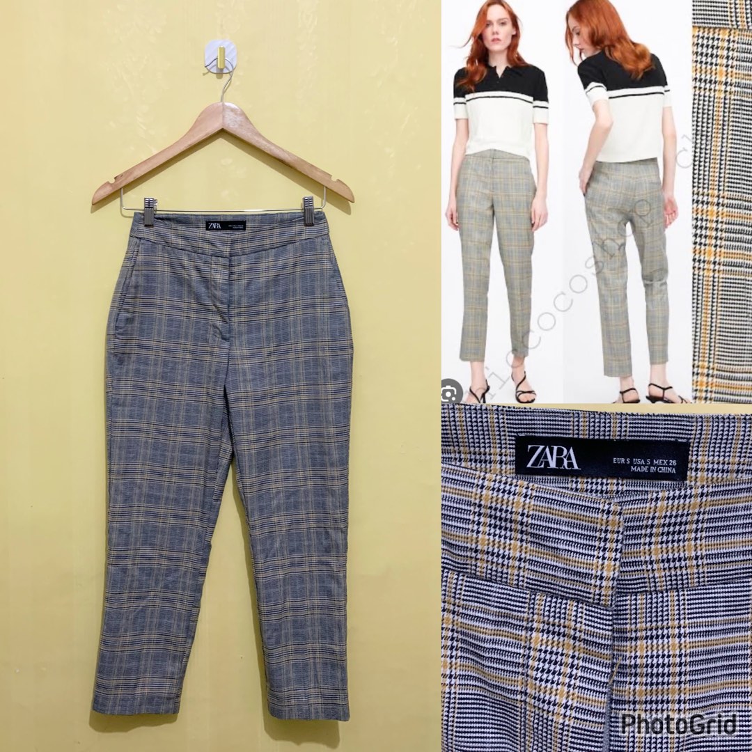 Women's Trousers | New Collection Online | ZARA United Kingdom | Trousers  women, Pantsuit, Checkered trousers