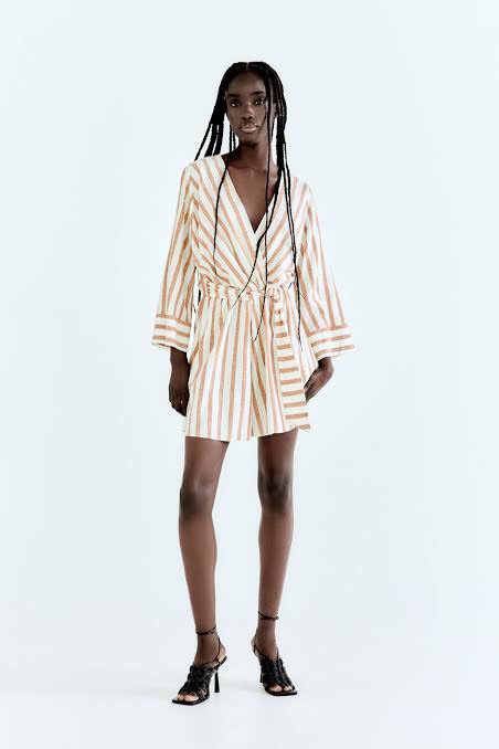Zara striped playsuit outlet
