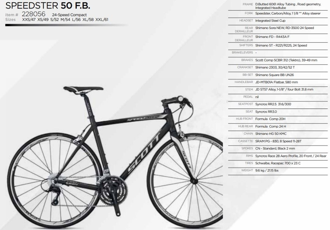 Scott speedster 50 2013 store