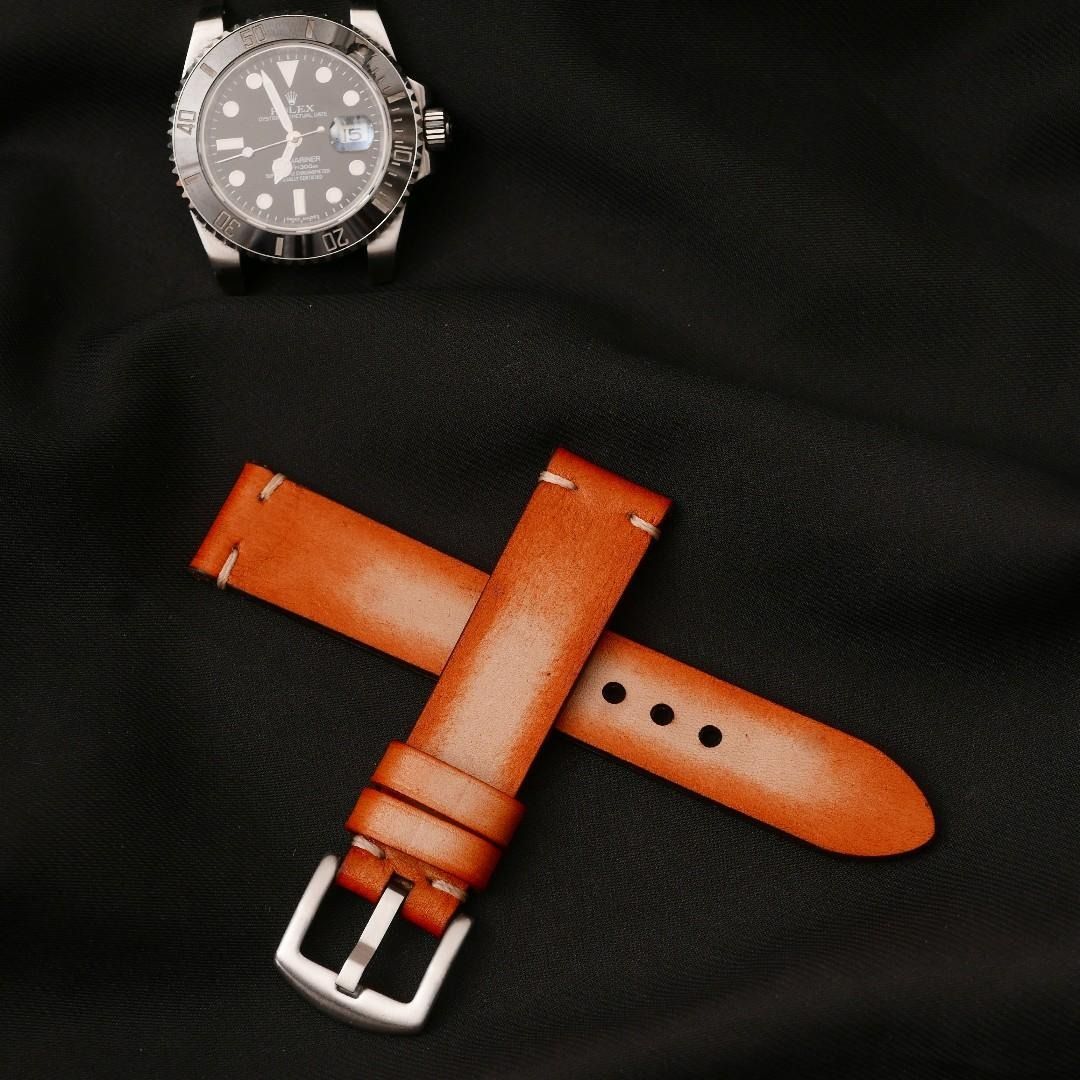 Genuine rolex clearance leather strap