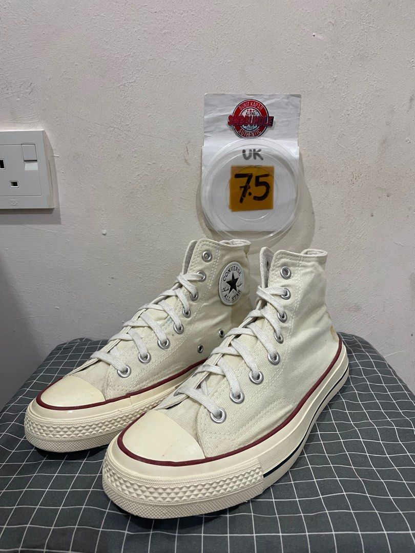 7.5UK CONVERSE CT70 HI WHITE Men s Fashion Footwear Sneakers on