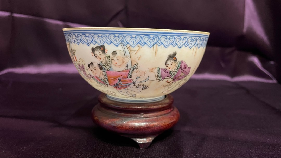 中国 景德鎮 山水 薄胎磁器 鉢 一客 中国 景德鎮 山水 薄胎磁器 鉢 一