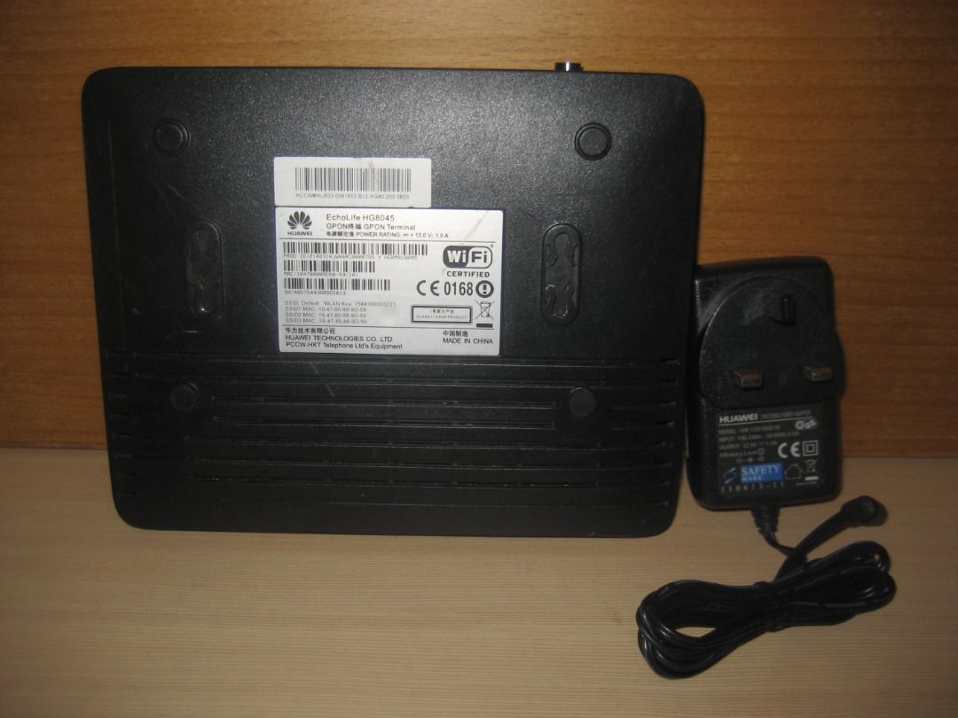 🌟🌟🌟 💯 %原裝 HUAWEI 華為 EchoLife HG8045 光纖數據機 WiFi Router 連 【原裝】火牛 💥 適合還機 ...