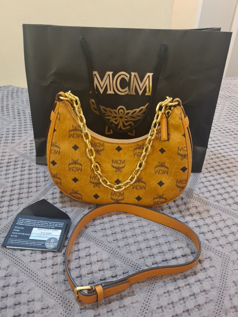 Fast deal Authentic MCM Moon shape 3 way bag
